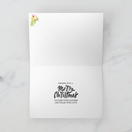 Rustieke Kerstmis van de Kroon Feestdagen Kaart (Binnen)