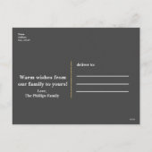 Rustieke Kerstmis Witte Pijnenkrans Vakantie Moder Feestdagenkaart (Achterkant)