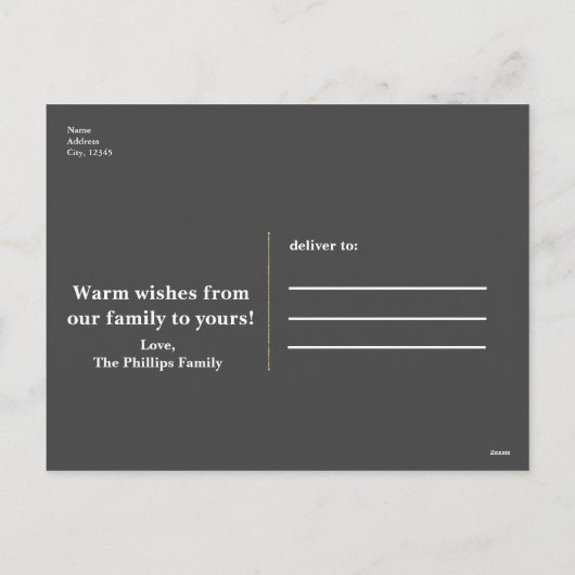 Rustieke Kerstmis Witte Pijnenkrans Vakantie Moder Feestdagenkaart (Achterkant)