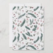 Rustieke kerstsneeuw wereldbol bloemenfamilie foto feestdagenkaart (Achterkant)