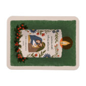 Rustieke Kerststal Christelijke Kerst Magneet (Horizontaal)