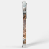 Rustieke kerststal met winterbloemen samsung galaxy hoesje (Rechterkant)