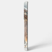 Rustieke kerststal met winterbloemen samsung galaxy hoesje (Linkerkant)