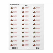 Rustieke Kerststal Retouradres Etiket (Full Sheet)