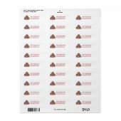 Rustieke Kerststal Retouradres Etiket (Full Sheet)
