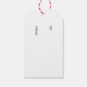 Rustieke Kerstster Hangend Ornament Cadeaubijslage Cadeaulabel (Achterkant)