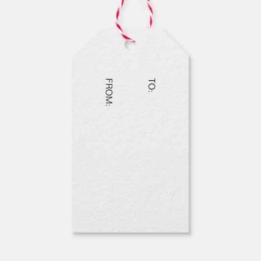 Rustieke Kerstster Hangende Ornament Gift Label Cadeaulabel (Achterkant)