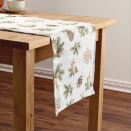 Rustieke Kersttafel Runner Lange Tafelloper