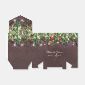 Rustieke Kerstvakantie Bruiloft Bedankdoosjes (Uitgevouwen)
