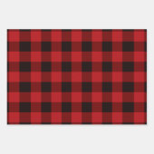 Rustieke kerstvakantie Lumberjack Red Buffalo Plai Inpakpapier Vel (Voorkant 2)