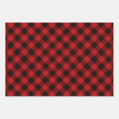Rustieke kerstvakantie Lumberjack Red Buffalo Plai Inpakpapier Vel (Voorkant)