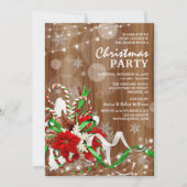 Rustieke kerstvakantiefeest kaart (Voorkant)