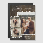 Rustieke kerstverlichting 3 foto collage vakantie (Voorkant / Achterkant)