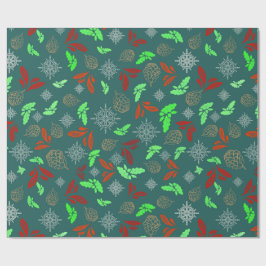 Rustieke kerstvibes cadeaupapier