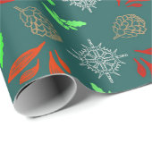 Rustieke kerstvibes cadeaupapier (Rol Hoek)
