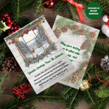 Rustieke kerstYuletide Groet