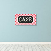Rustieke keuken cafébord canvas afdruk (Insitu (Houten vloer))