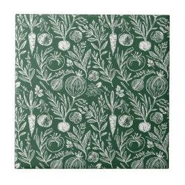 Rustieke Keuken Kruiden Goud Bosgroen Decor Tegeltje