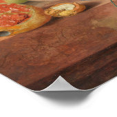 Rustieke Keuken Kunst Vintage Fruit Bloem Print (Hoek)