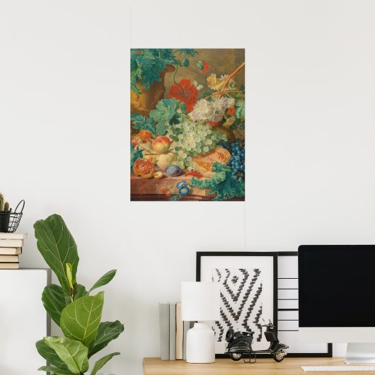 Rustieke Keuken Kunst Vintage Fruit Bloem Print (Thuiskantoor)