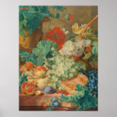Rustieke Keuken Kunst Vintage Fruit Bloem Print (Voorkant)