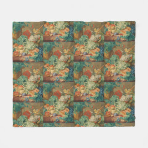 Rustieke Keuken Kunst Vintage Fruit Bloem Print Fleece Deken