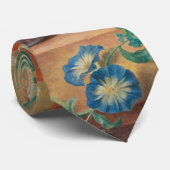Rustieke Keuken Kunst Vintage Fruit Bloem Print Stropdas (Opgerold)