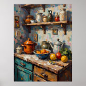 Rustieke keuken stilleven poster (Voorkant)