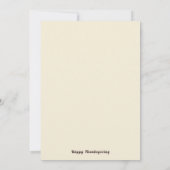 Rustieke keuken Thanksgiving diner uitnodiging (Achterkant)