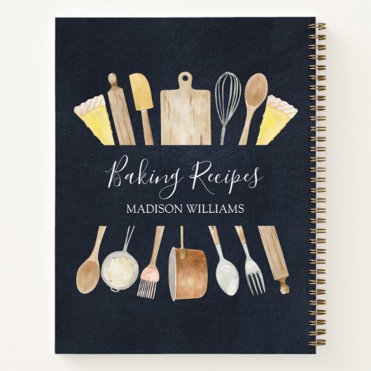 Rustieke Keukengerei Zwart Bakken Recept Boek (Achterkant)