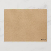 Rustieke kinderfoto's Boho save the date Briefkaart (Achterkant)