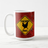 Rustieke kip Crossing Sign Koffiemok (Links)