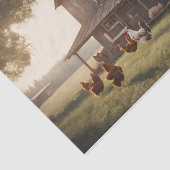 Rustieke kip Decoupage 10lbs Tissuepapier (Detail)