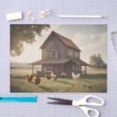 Rustieke kip Decoupage 10lbs Tissuepapier (Craft)