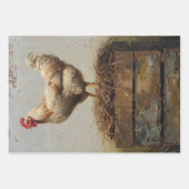 Rustieke kip en Nest Decoupage Inpakpapier Vel (Voorkant 2)