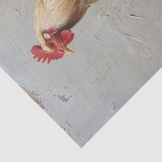 Rustieke kip en Nest Decoupage Tissuepapier (Detail)