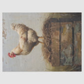 Rustieke kip en Nest Decoupage Tissuepapier (Voorkant)