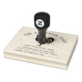 Rustieke kip gepersonaliseerde eierdoos rubberstempel (Stempel)