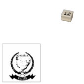 Rustieke kip Gepersonaliseerde naam Kip ei Rubberstempel (Gestempeld)