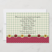 Rustieke Kippen en Haan Ontwerp Paasbrunch Kaart (Achterkant)