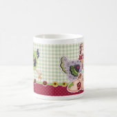 Rustieke Kippen en Haan Paasgeschenk Koffiemok (Center)