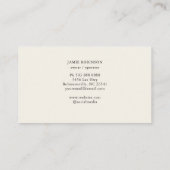 Rustieke kippen Hens Verse eieren Boer Visitekaartje (Achterkant)