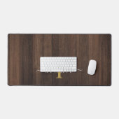 Rustieke Klassieke Monogram Script Naam Persoonlij Bureaumat (Keyboard & Muis)