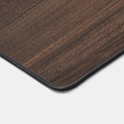 Rustieke klassieke monogram scriptnaam gepersonali bureaumat (Hoek)