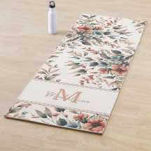  rustieke kleine bloemenpatroonnaam Monogram