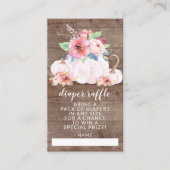 Rustieke Kleine Pompoen Baby shower Luier Raffle Informatiekaartje (Voorkant)