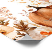 Rustieke kleine pompoen Herfst weide Welkom Poster (Hoek)