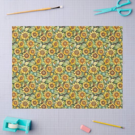 Rustieke kleinschalige zonnebloem, 10lb, 17 "x23" tissuepapier (Craft)