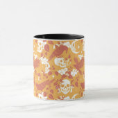Rustieke Kleur Halloween Patroon Koffie Mok (Midden)