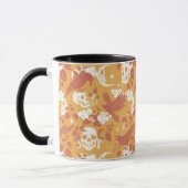 Rustieke Kleur Halloween Patroon Koffie Mok (Links)